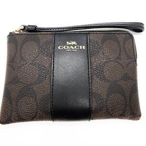 Coach Wristlet with Corner Zip